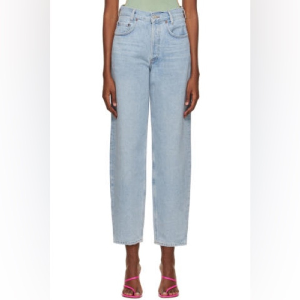 Agolde Blue Tapered Jeans